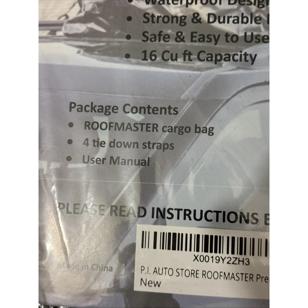 PI Autostore Roofmaster, Premium Roof Cargo Bag 16cubic ft